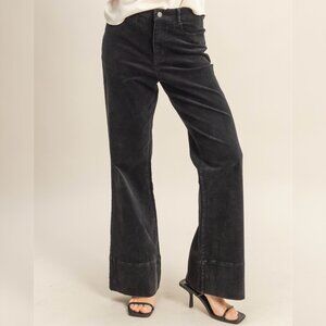 COMING SOON DONT THINK BLACK FLARE PANTS